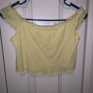 Off the shoulder crop top